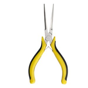 Pinza Mini pta aguja Mango Amarillo/Negro